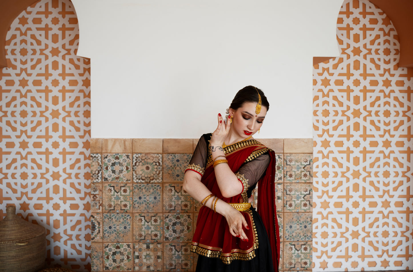 Red Saree